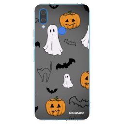 Átlátszó szilikon tok az alábbi mobiltelefonokra Huawei Nova 3 - Spooky crew