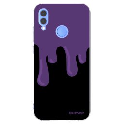 Átlátszó szilikon tok az alábbi mobiltelefonokra Huawei P Smart 2019 - Purple spooky