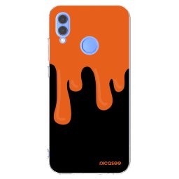 Átlátszó szilikon tok az alábbi mobiltelefonokra Huawei P Smart 2019 - Orange spooky