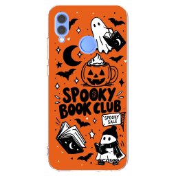 Átlátszó szilikon tok az alábbi mobiltelefonokra Huawei P Smart 2019 - Spooky book club