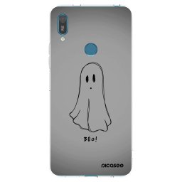 Átlátszó szilikon tok az alábbi mobiltelefonokra Huawei Y7 2019 - Ghost