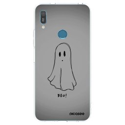 Átlátszó szilikon tok az alábbi mobiltelefonokra Huawei Y6 2019 - Ghost