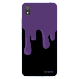 Átlátszó szilikon tok az alábbi mobiltelefonokra Xiaomi Redmi 7A - Purple spooky