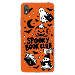 Átlátszó szilikon tok az alábbi mobiltelefonokra Xiaomi Redmi 7A - Spooky book club