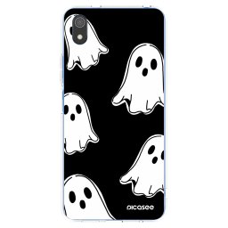 Átlátszó szilikon tok az alábbi mobiltelefonokra Xiaomi Redmi 7A - Black ghosts