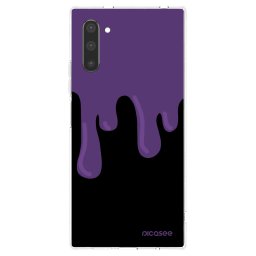 Átlátszó szilikon tok az alábbi mobiltelefonokra Samsung Galaxy Note 10 N970F - Purple spooky