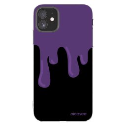 Átlátszó szilikon tok az alábbi mobiltelefonokra Apple iPhone 11 - Purple spooky