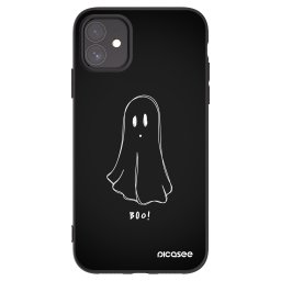 Fekete szilikon tok az alábbi mobiltelefonokra Apple iPhone 11 - Ghost 2