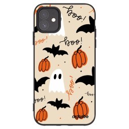 Fekete szilikon tok az alábbi mobiltelefonokra Apple iPhone 11 - Halloween 26