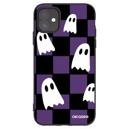 Fekete szilikon tok az alábbi mobiltelefonokra Apple iPhone 11 - Ghosts
