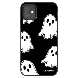 Fekete szilikon tok az alábbi mobiltelefonokra Apple iPhone 11 - Black ghosts