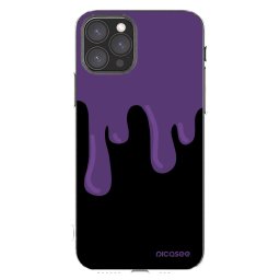Átlátszó szilikon tok az alábbi mobiltelefonokra Apple iPhone 11 Pro - Purple spooky