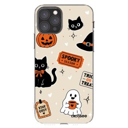 Átlátszó szilikon tok az alábbi mobiltelefonokra Apple iPhone 11 Pro - Halloween stickers