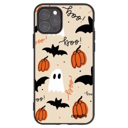 Fekete szilikon tok az alábbi mobiltelefonokra Apple iPhone 11 Pro - Halloween 26