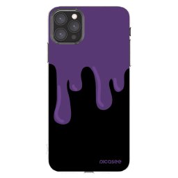 Átlátszó szilikon tok az alábbi mobiltelefonokra Apple iPhone 11 Pro Max - Purple spooky