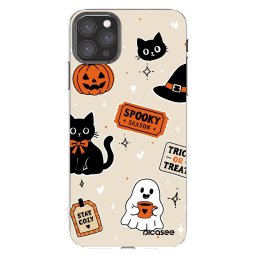 Átlátszó szilikon tok az alábbi mobiltelefonokra Apple iPhone 11 Pro Max - Halloween stickers