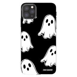 Átlátszó szilikon tok az alábbi mobiltelefonokra Apple iPhone 11 Pro Max - Black ghosts