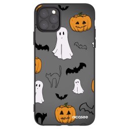 Fekete szilikon tok az alábbi mobiltelefonokra Apple iPhone 11 Pro Max - Spooky crew