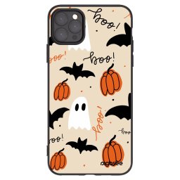 Fekete szilikon tok az alábbi mobiltelefonokra Apple iPhone 11 Pro Max - Halloween 26