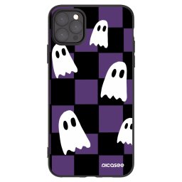 Fekete szilikon tok az alábbi mobiltelefonokra Apple iPhone 11 Pro Max - Ghosts