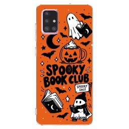 Átlátszó szilikon tok az alábbi mobiltelefonokra Samsung Galaxy A71 A715F - Spooky book club