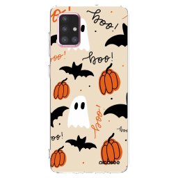 Átlátszó szilikon tok az alábbi mobiltelefonokra Samsung Galaxy A71 A715F - Halloween 26