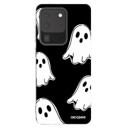 Átlátszó szilikon tok az alábbi mobiltelefonokra Samsung Galaxy S20 Ultra 5G G988F - Black ghosts