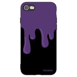 Fekete szilikon tok az alábbi mobiltelefonokra Apple iPhone SE 2020 - Purple spooky