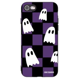 Fekete szilikon tok az alábbi mobiltelefonokra Apple iPhone SE 2020 - Ghosts