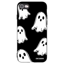 Fekete szilikon tok az alábbi mobiltelefonokra Apple iPhone SE 2020 - Black ghosts