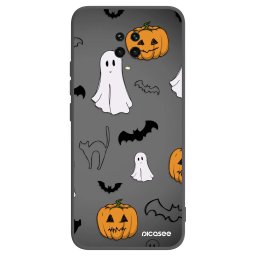 Fekete szilikon tok az alábbi mobiltelefonokra Xiaomi Redmi Note 9 Pro - Spooky crew