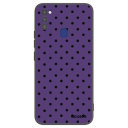 Fekete szilikon tok az alábbi mobiltelefonokra Samsung Galaxy M21 M215F - Flickers 2