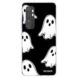 Átlátszó szilikon tok az alábbi mobiltelefonokra Xiaomi Mi Note 10 Lite - Black ghosts