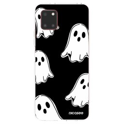 Átlátszó szilikon tok az alábbi mobiltelefonokra Samsung Galaxy Note 10 Lite N770F - Black ghosts