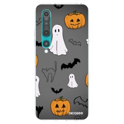 Átlátszó szilikon tok az alábbi mobiltelefonokra Xiaomi Mi 10 - Spooky crew