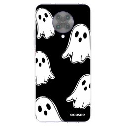 Átlátszó szilikon tok az alábbi mobiltelefonokra Xiaomi Poco F2 Pro - Black ghosts