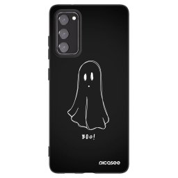 Fekete szilikon tok az alábbi mobiltelefonokra Samsung Galaxy S20 FE - Ghost 2