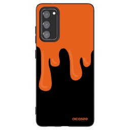 Fekete szilikon tok az alábbi mobiltelefonokra Samsung Galaxy S20 FE - Orange spooky