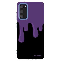 Átlátszó szilikon tok az alábbi mobiltelefonokra Samsung Galaxy S20 FE - Purple spooky
