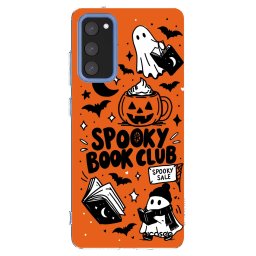 Átlátszó szilikon tok az alábbi mobiltelefonokra Samsung Galaxy S20 FE - Spooky book club