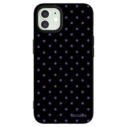 Fekete szilikon tok az alábbi mobiltelefonokra Apple iPhone 12 - Flickers