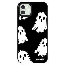 Fekete szilikon tok az alábbi mobiltelefonokra Apple iPhone 12 - Black ghosts