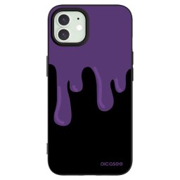 Fekete szilikon tok az alábbi mobiltelefonokra Apple iPhone 12 Pro - Purple spooky