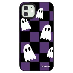 Fekete szilikon tok az alábbi mobiltelefonokra Apple iPhone 12 Pro - Ghosts