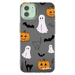 Átlátszó szilikon tok az alábbi mobiltelefonokra Apple iPhone 12 Pro - Spooky crew
