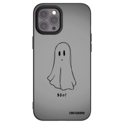 Fekete szilikon tok az alábbi mobiltelefonokra Apple iPhone 12 Pro Max - Ghost