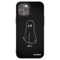 Fekete szilikon tok az alábbi mobiltelefonokra Apple iPhone 12 Pro Max - Ghost 2