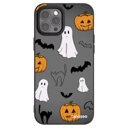Fekete szilikon tok az alábbi mobiltelefonokra Apple iPhone 12 Pro Max - Spooky crew