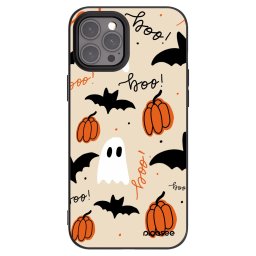 Fekete szilikon tok az alábbi mobiltelefonokra Apple iPhone 12 Pro Max - Halloween 26