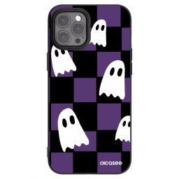 Fekete szilikon tok az alábbi mobiltelefonokra Apple iPhone 12 Pro Max - Ghosts